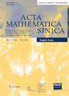 Acta Mathematica Sinica-english Series