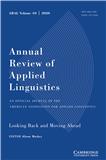 Annual Review Of Applied Linguistics