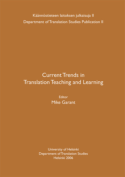 Current Trends In Translation Teaching And Learning E